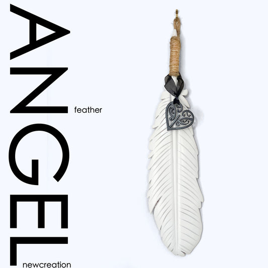 Wooden Angel Feather