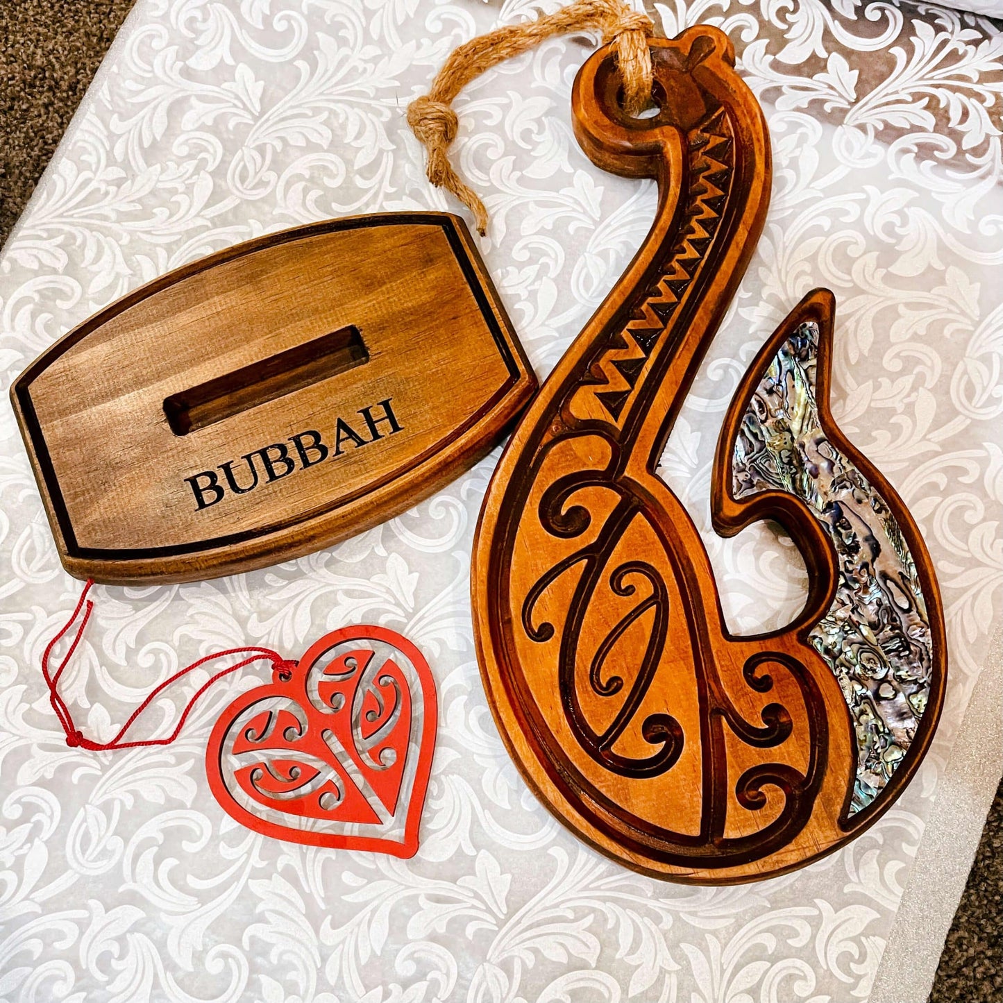 Hei Matau / Fish Hook (Rimu/Customised)