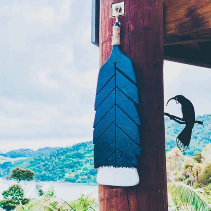 Wooden Huia Feather