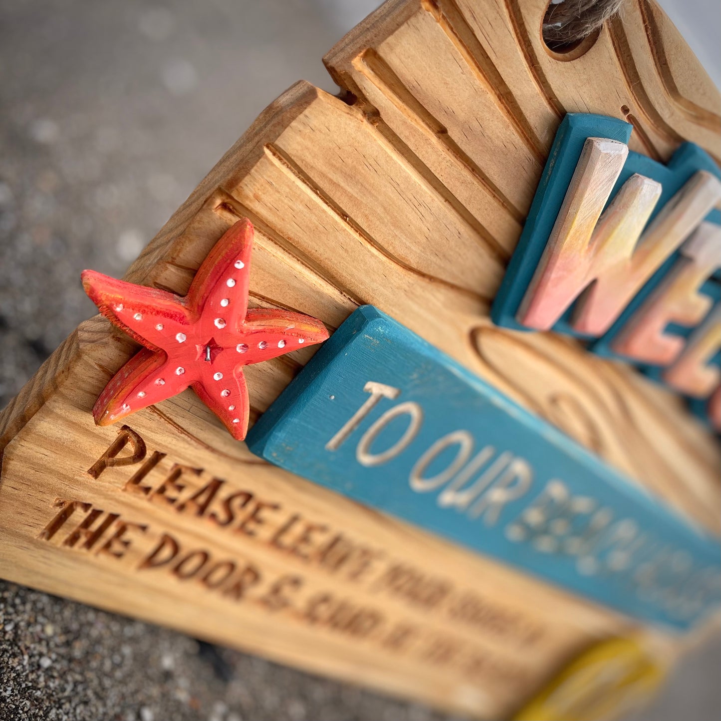 "Welcome to our Beach House" Sign