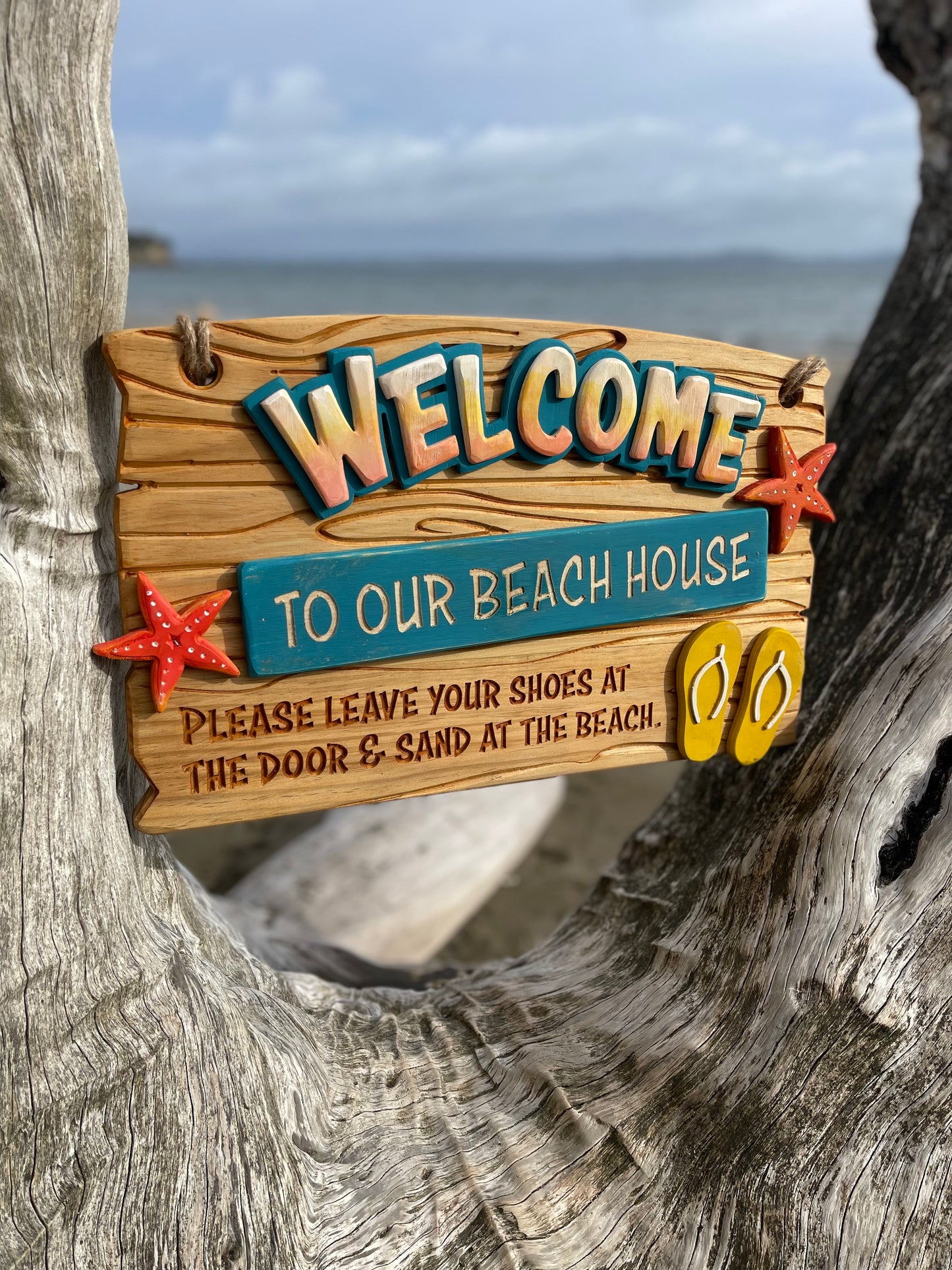 "Welcome to our Beach House" Sign