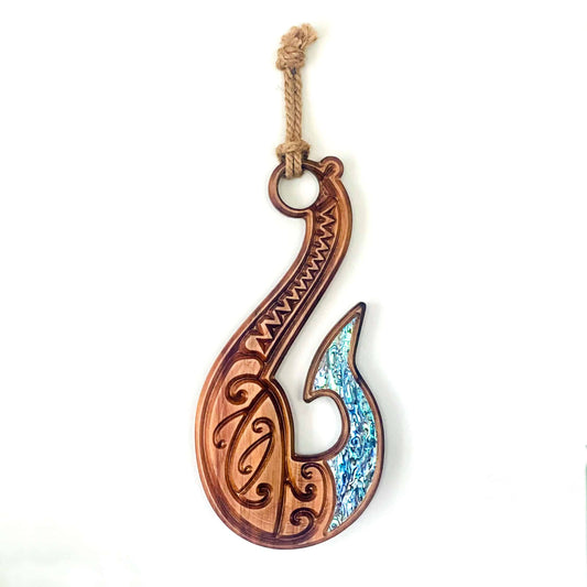 Hei Matau / Fish Hook (Rimu/Customised)