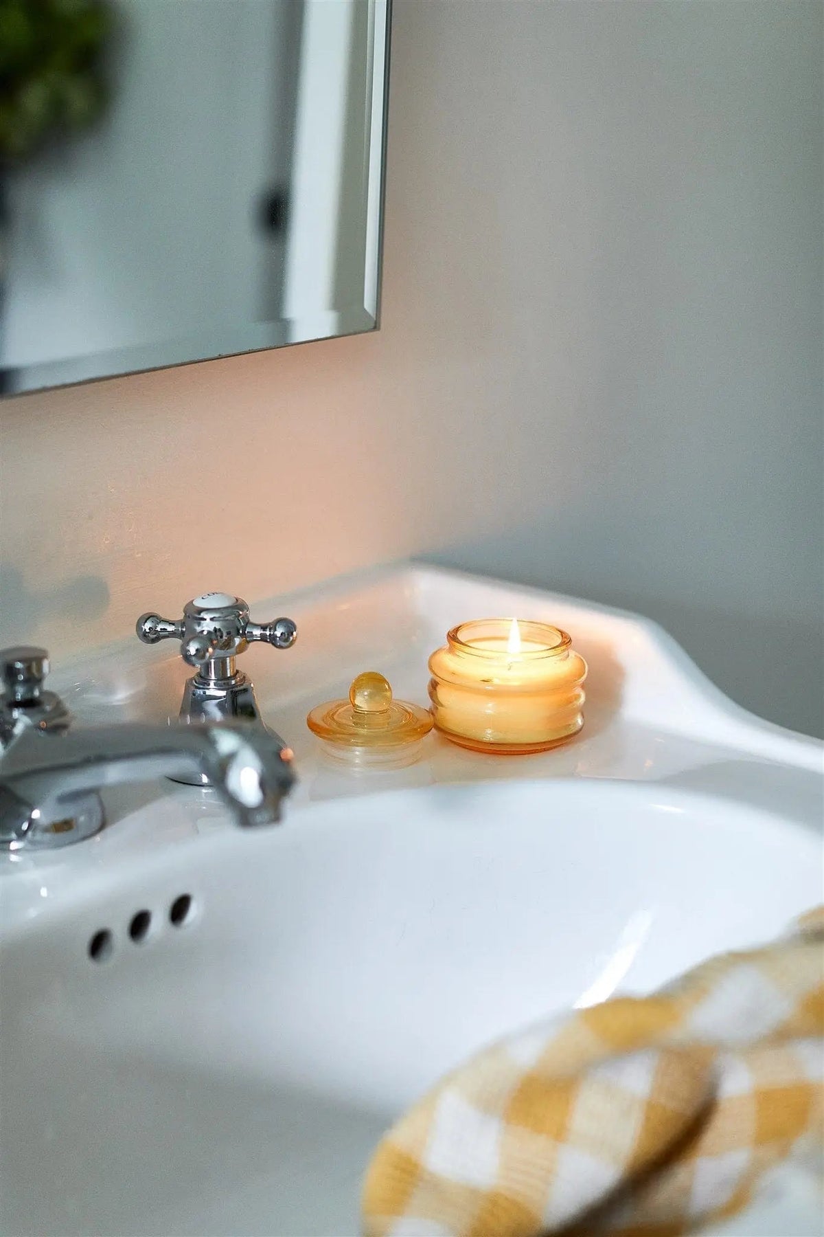 Beam Candle Yellow Glass Meyer Lemon 85g