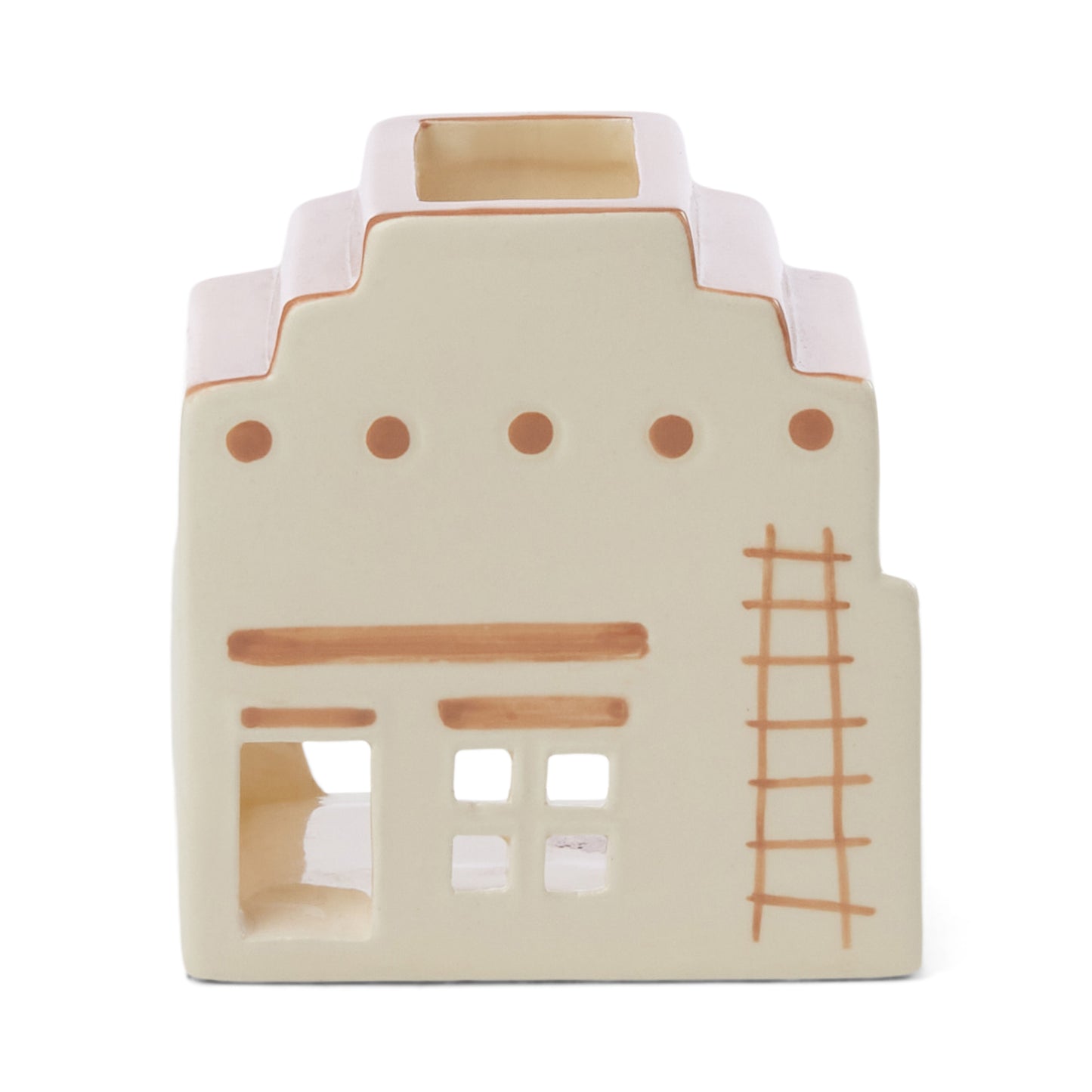 Santa Fe Adobe Incense & Tea Light Holder (w 20 cones & 1 x tealight) - Palo Santo