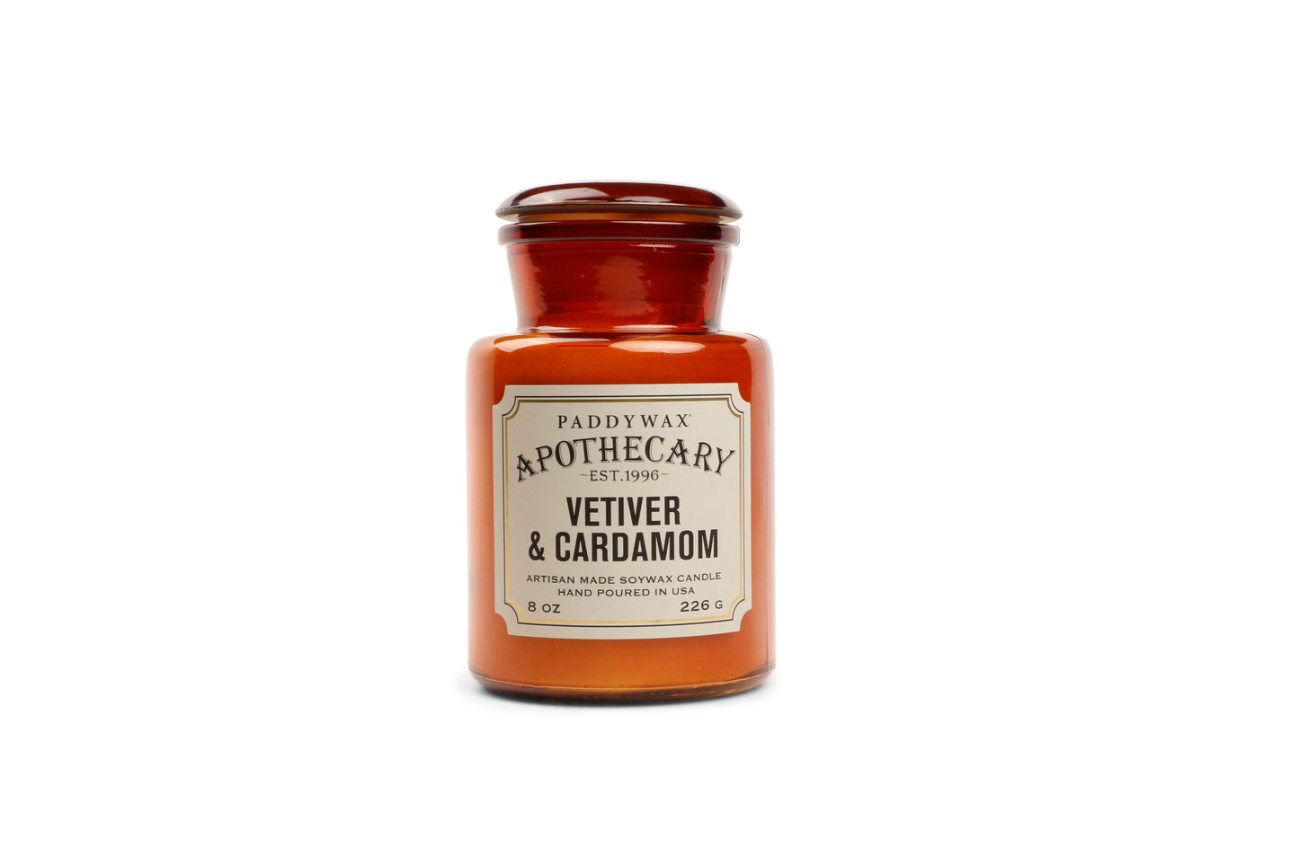 Apothecary Glass Candle Vetiver & Cardamom 226g