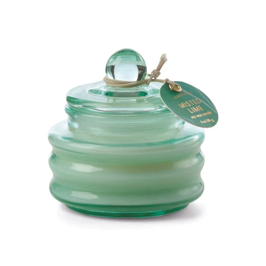 Beam Candle Bright Green Glass Misted Lime 85g