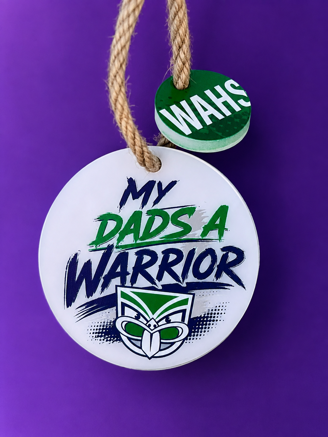 My Dad’s a Warrior – Father’s Day Keyring