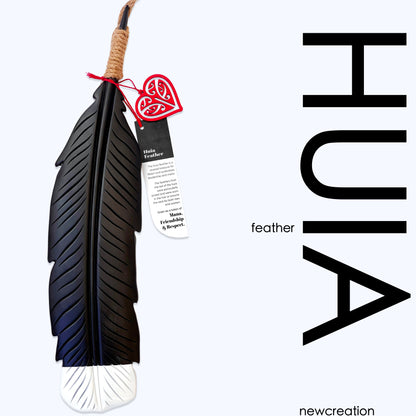 Wooden Huia Feather