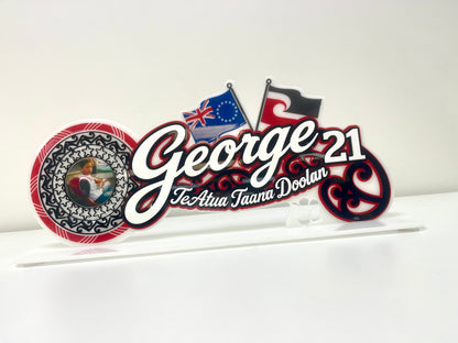 Personalised Birthday Key with Stand
