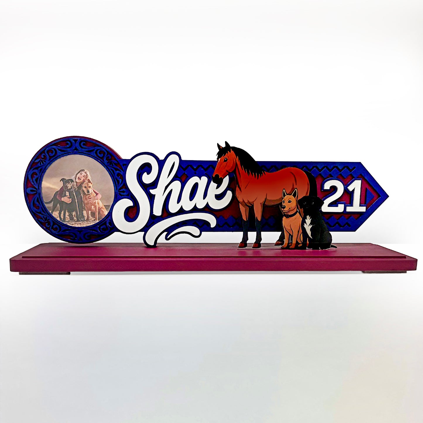 Personalised Birthday Key with Stand