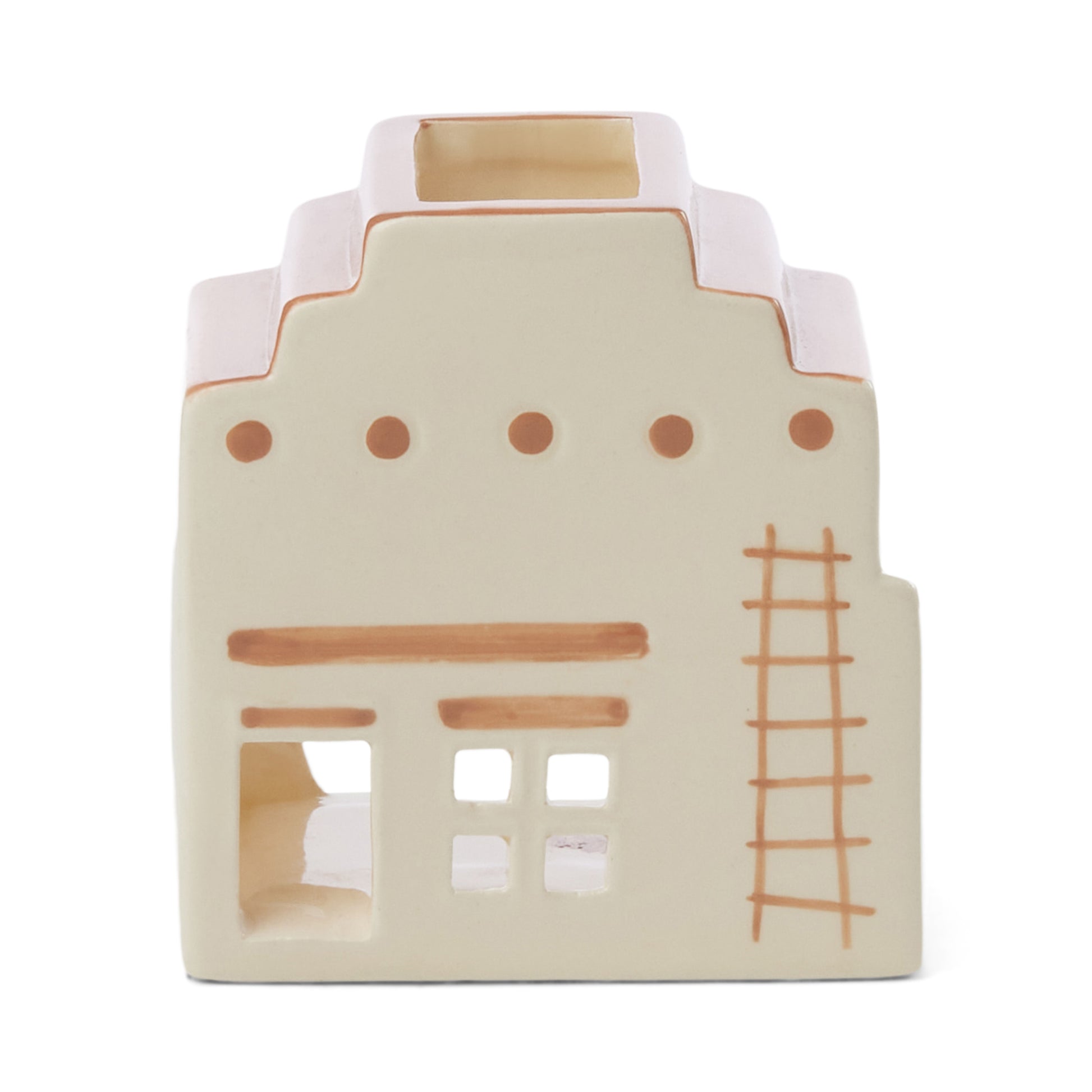 Santa Fe Adobe Incense & Tea Light Holder (w 20 cones & 1 x tealight) - Palo Santo