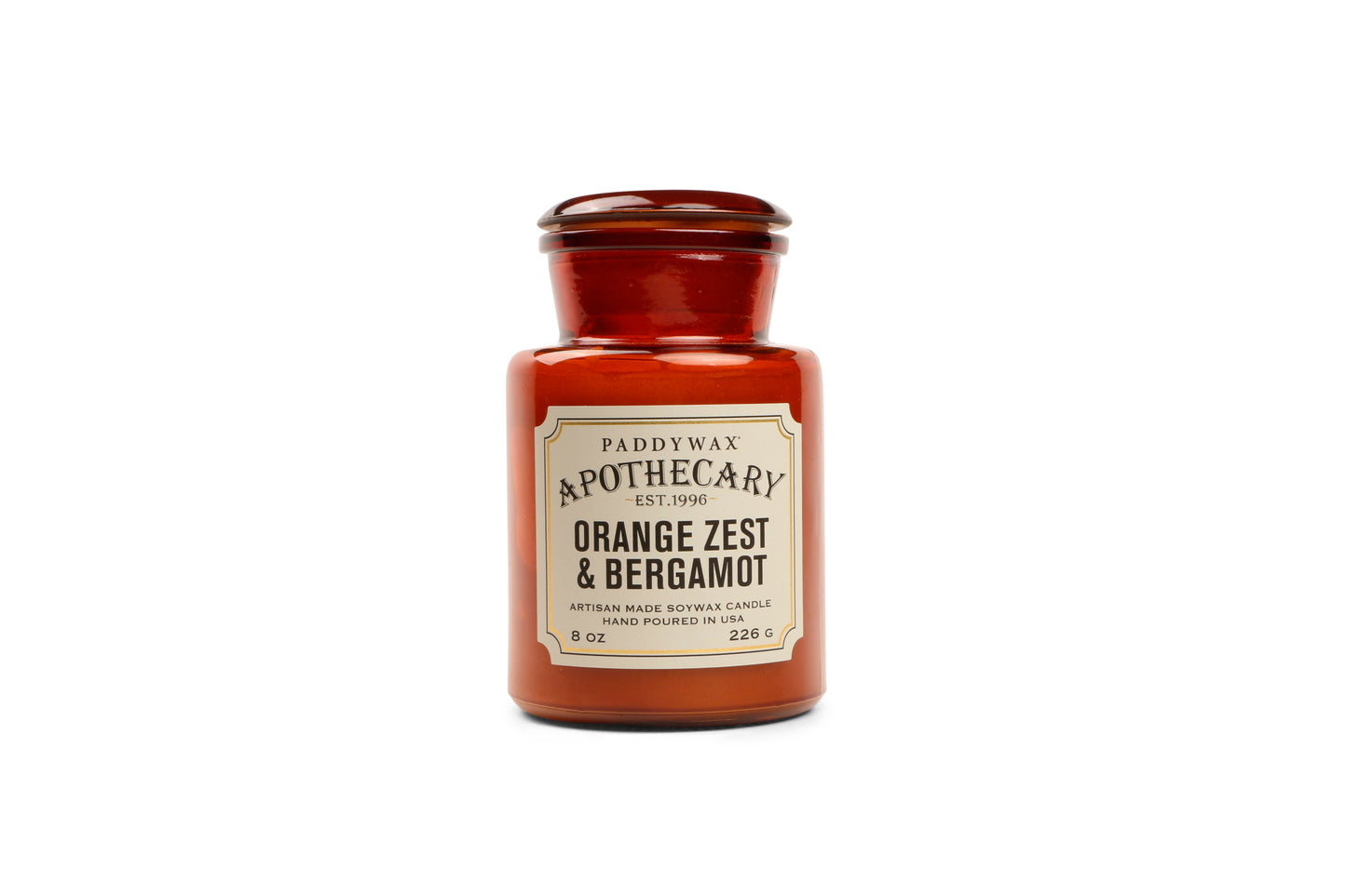 Apothecary Glass Candle Orange Zest & Bergamot 226g