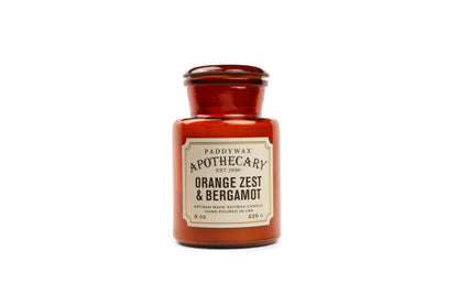 Apothecary Glass Candle Orange Zest & Bergamot 226g