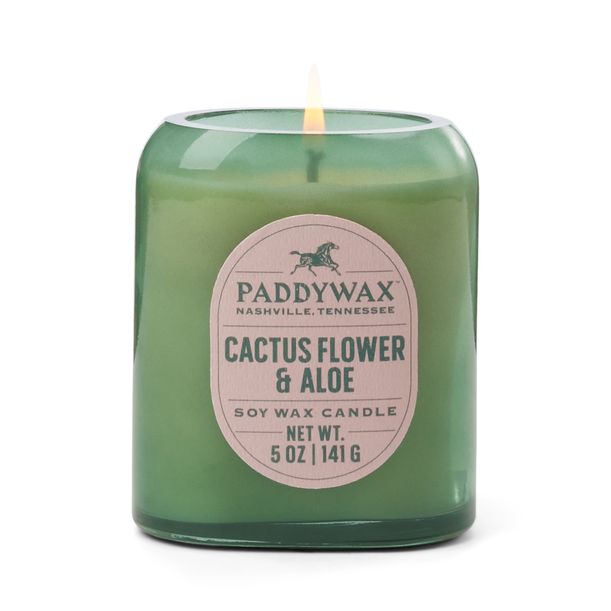 Vista Glass Candle Cactus Green - Cactus Flower & Aloe 141g