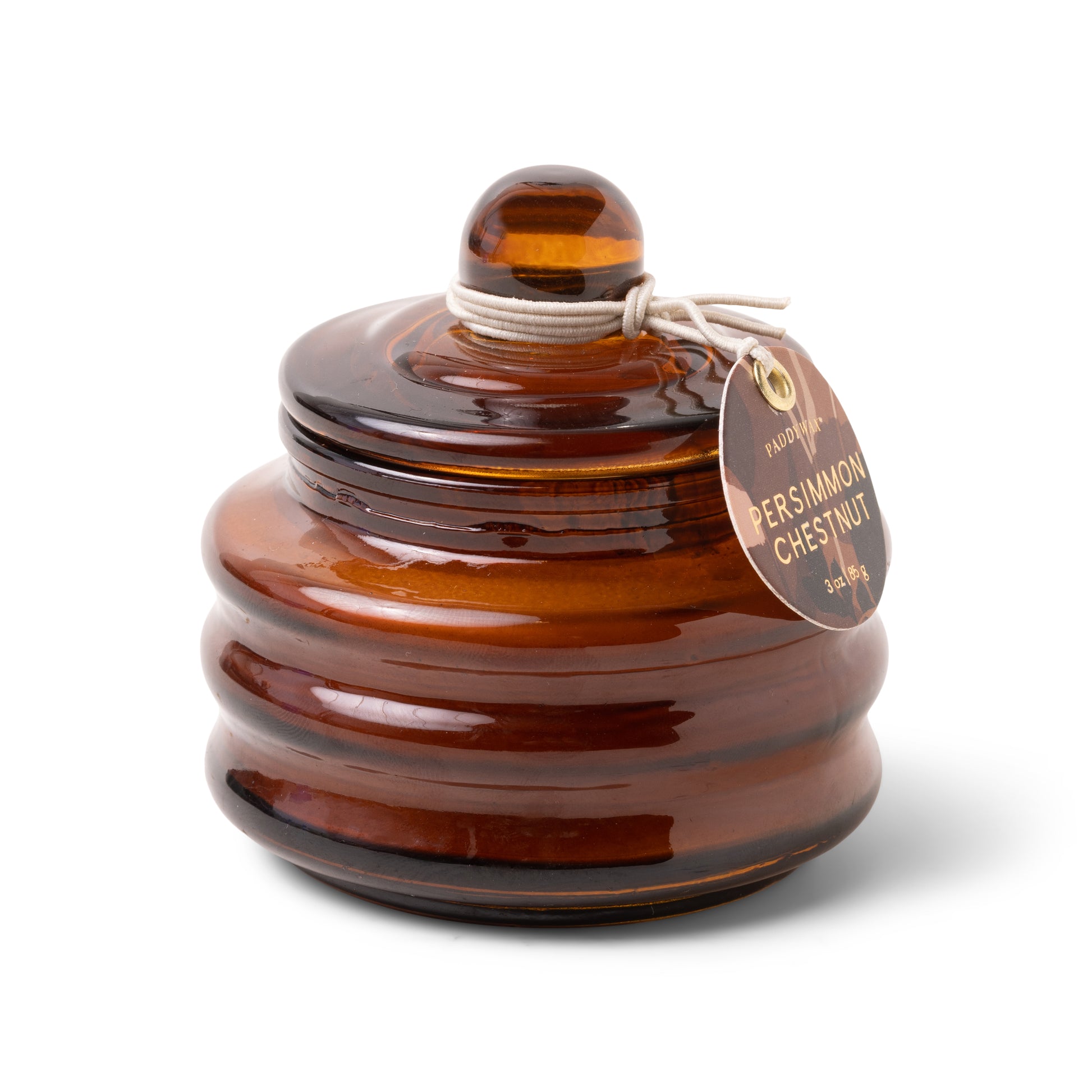 Beam Candle Amber Glass Persimmon Chestnut 85g