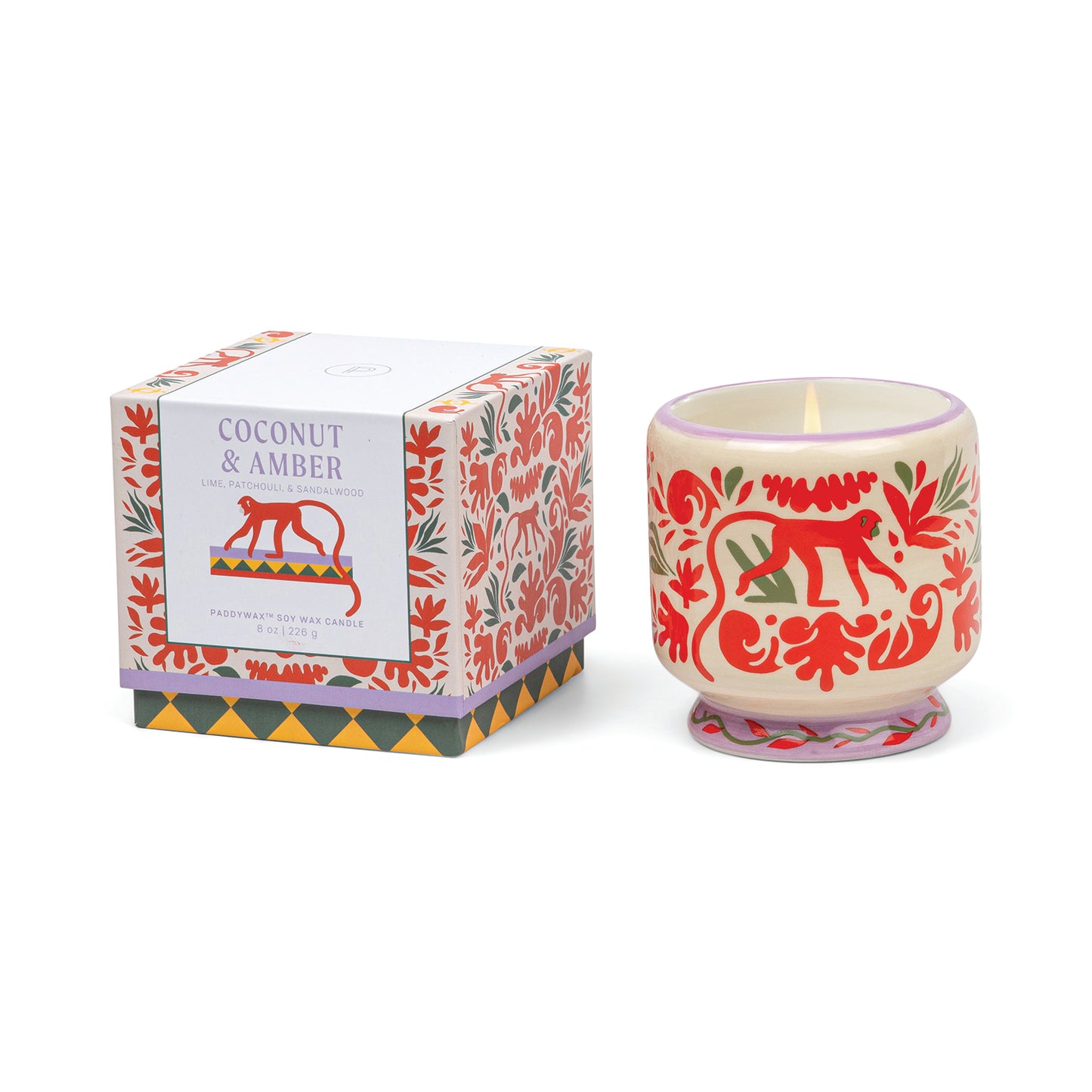 A Dopo Jungle Ceramic Candle - Coconut & Amber 226g