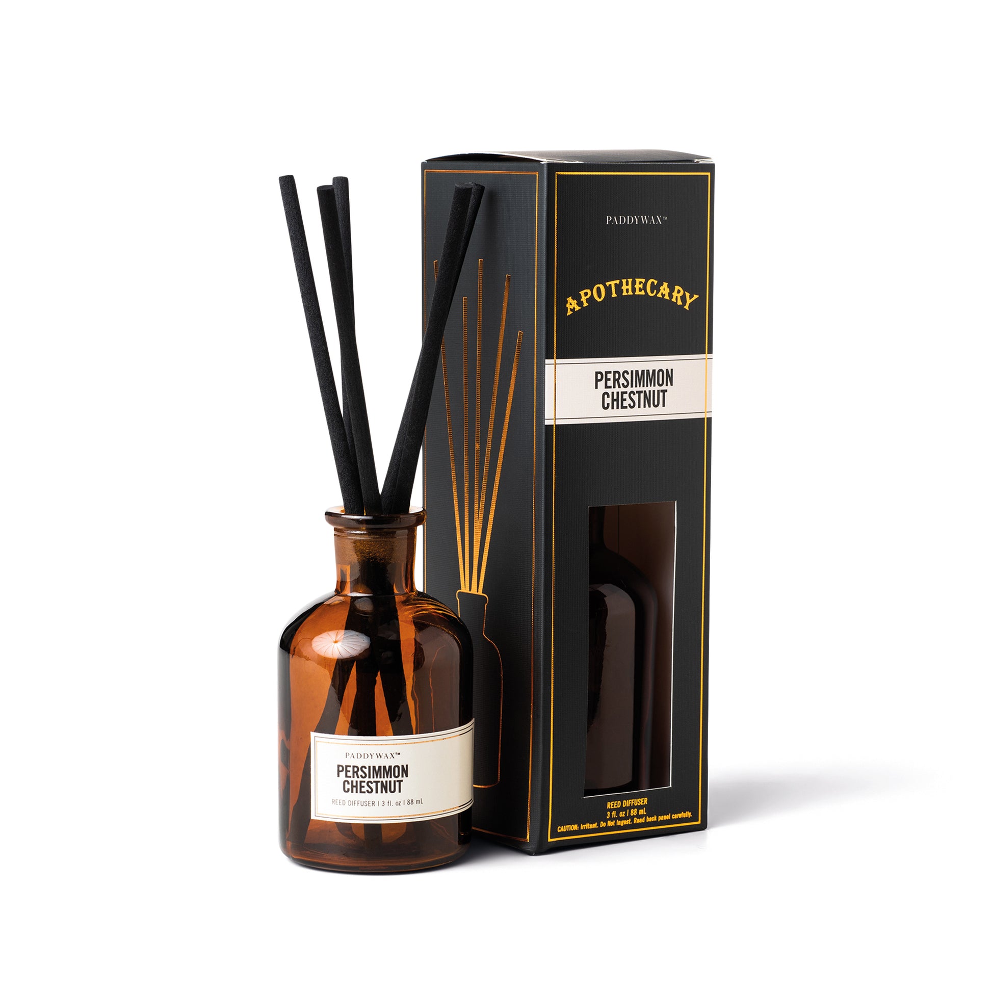 Apothecary Amber Glass Diffuser Persimmon Chestnut 88ml