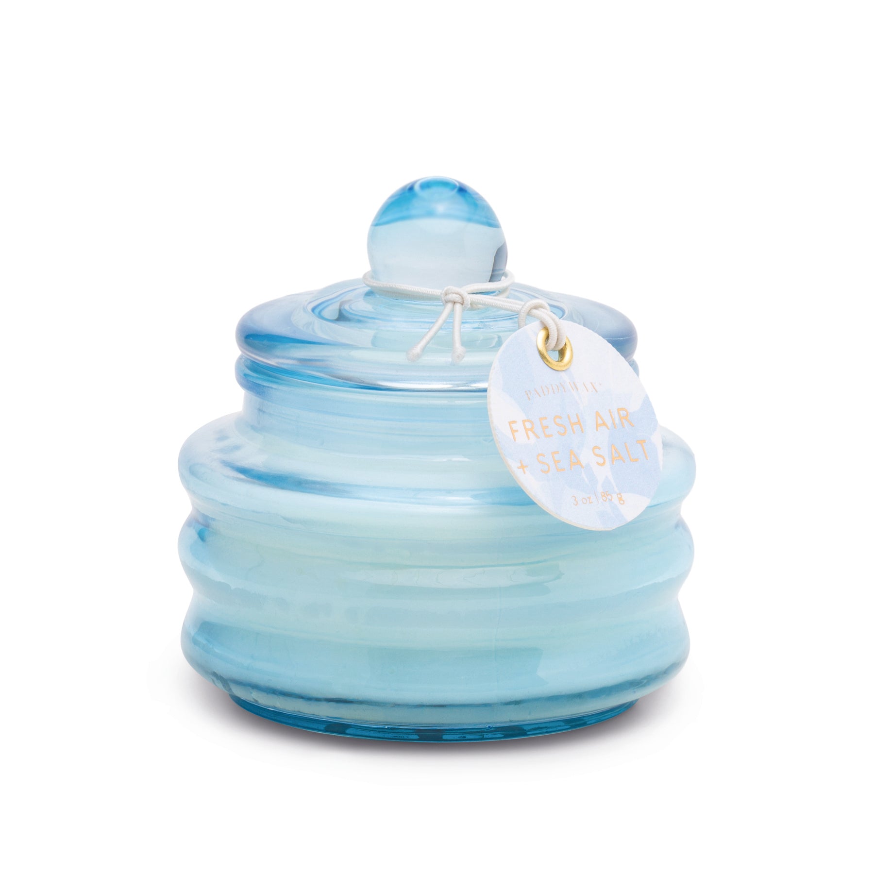 Beam Candle Blue Glass Air & Sea Salt 85g