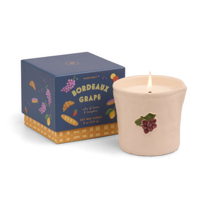 Bistro Ceramic Candle - Bordeaux Grape 226g