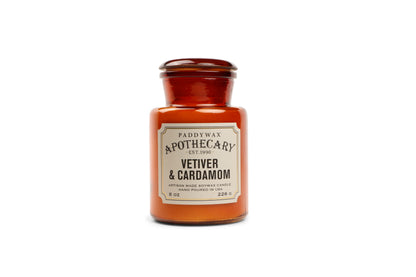 Apothecary Glass Candle Vetiver & Cardamom 226g