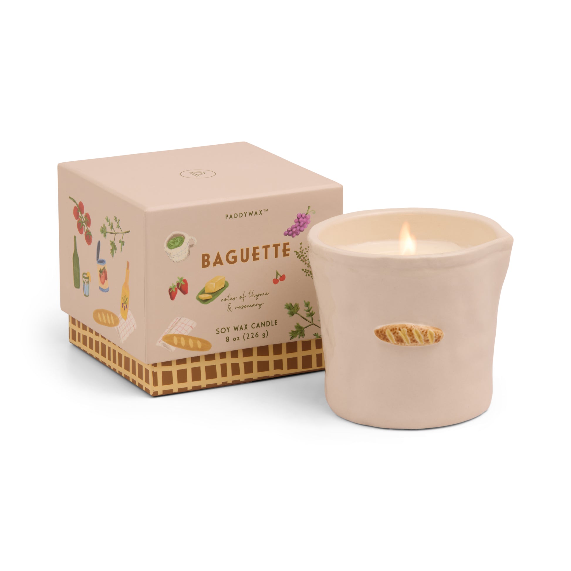 Bistro Ceramic Candle - French Baguette 226g