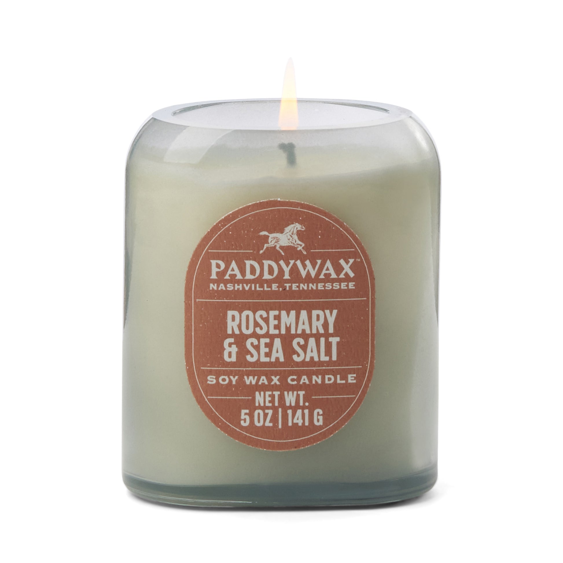 Vista Glass Candle Denim Blue - Rosemary & Sea Salt 141g