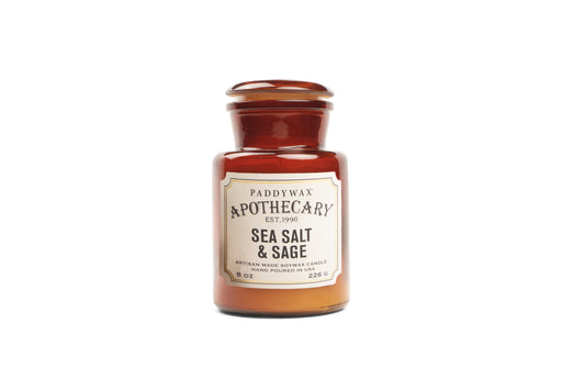 Apothecary Glass Candle Sea Salt & Sage 226g