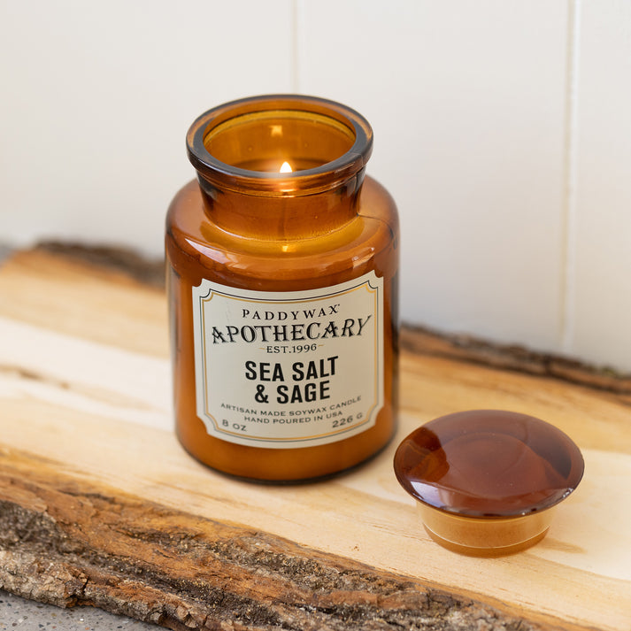 Apothecary Glass Candle Sea Salt & Sage 226g