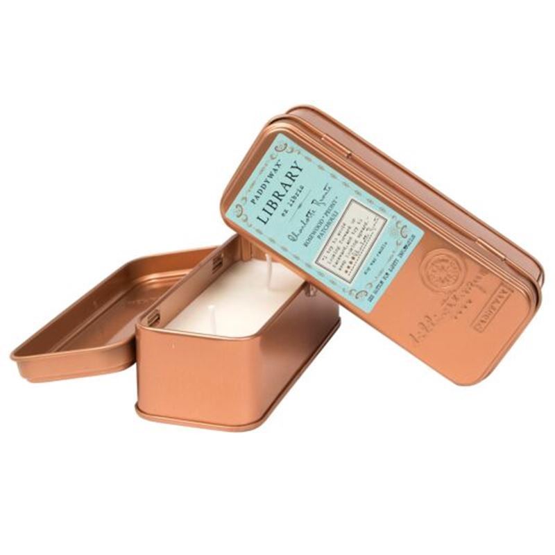 Library Travel Tin - Charlotte Bronte (Rosewood, Peony & Patchouli) 70g