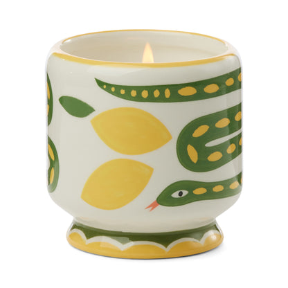 A Dopo Snake Ceramic Candle - Wild Lemongrass 226g