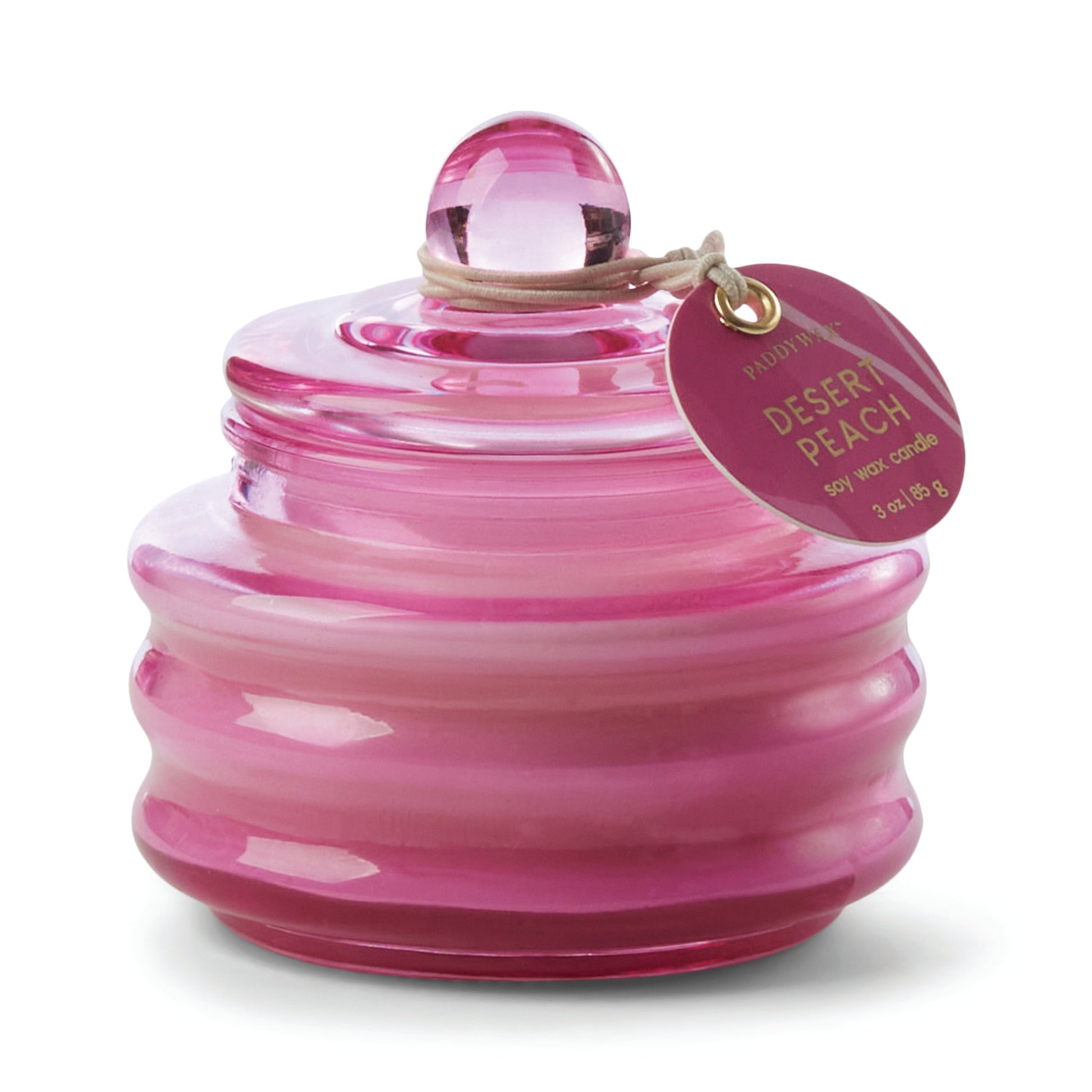 Beam Candle Fuchsia Pink Glass Desert Peach 85g