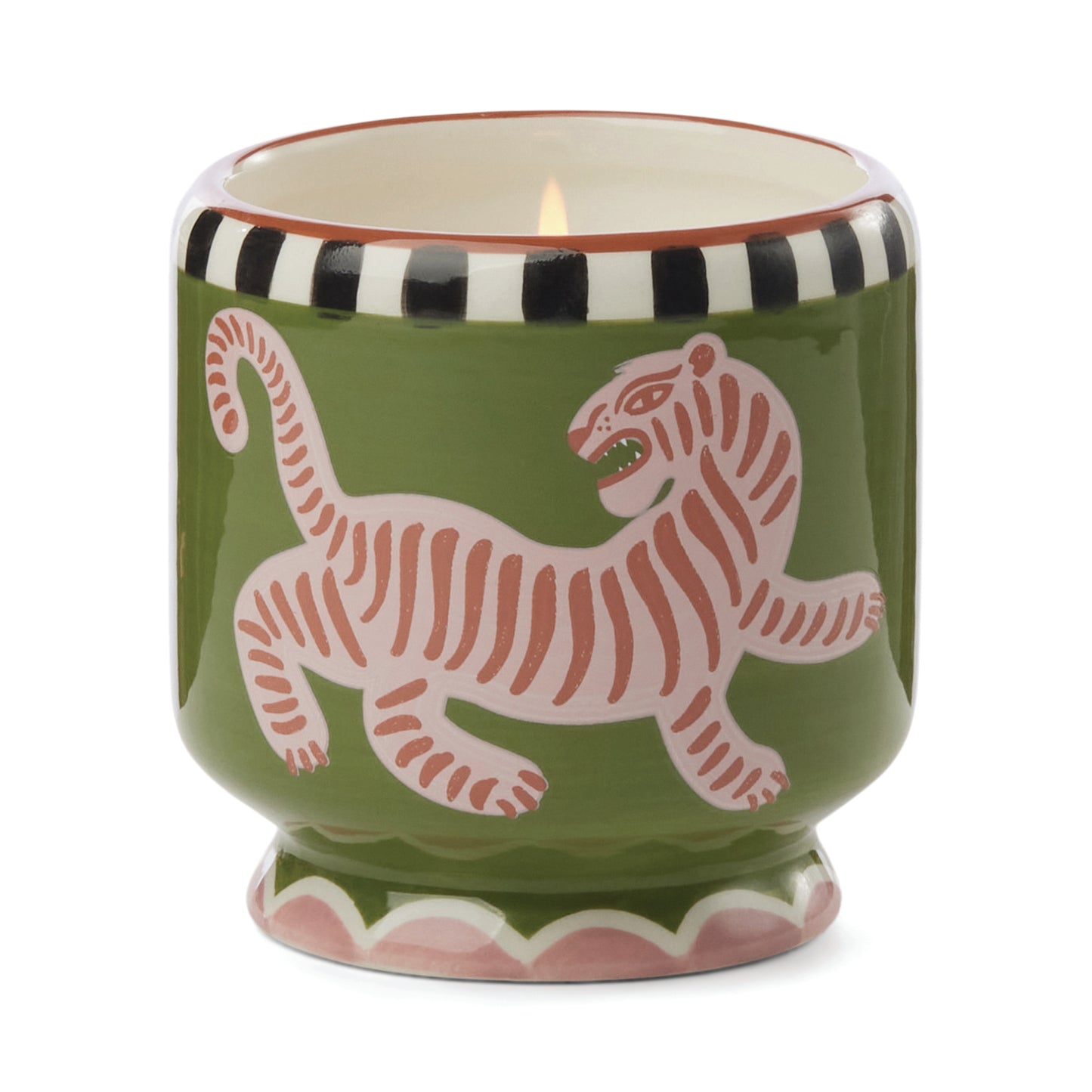 A Dopo Tiger Ceramic Candle - Black Cedar & Fig 226g