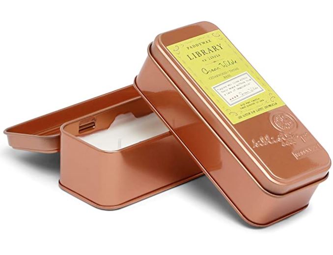 Library Travel Tin - Oscar Wilde (Cedarwood, Thyme & Basil) 70g