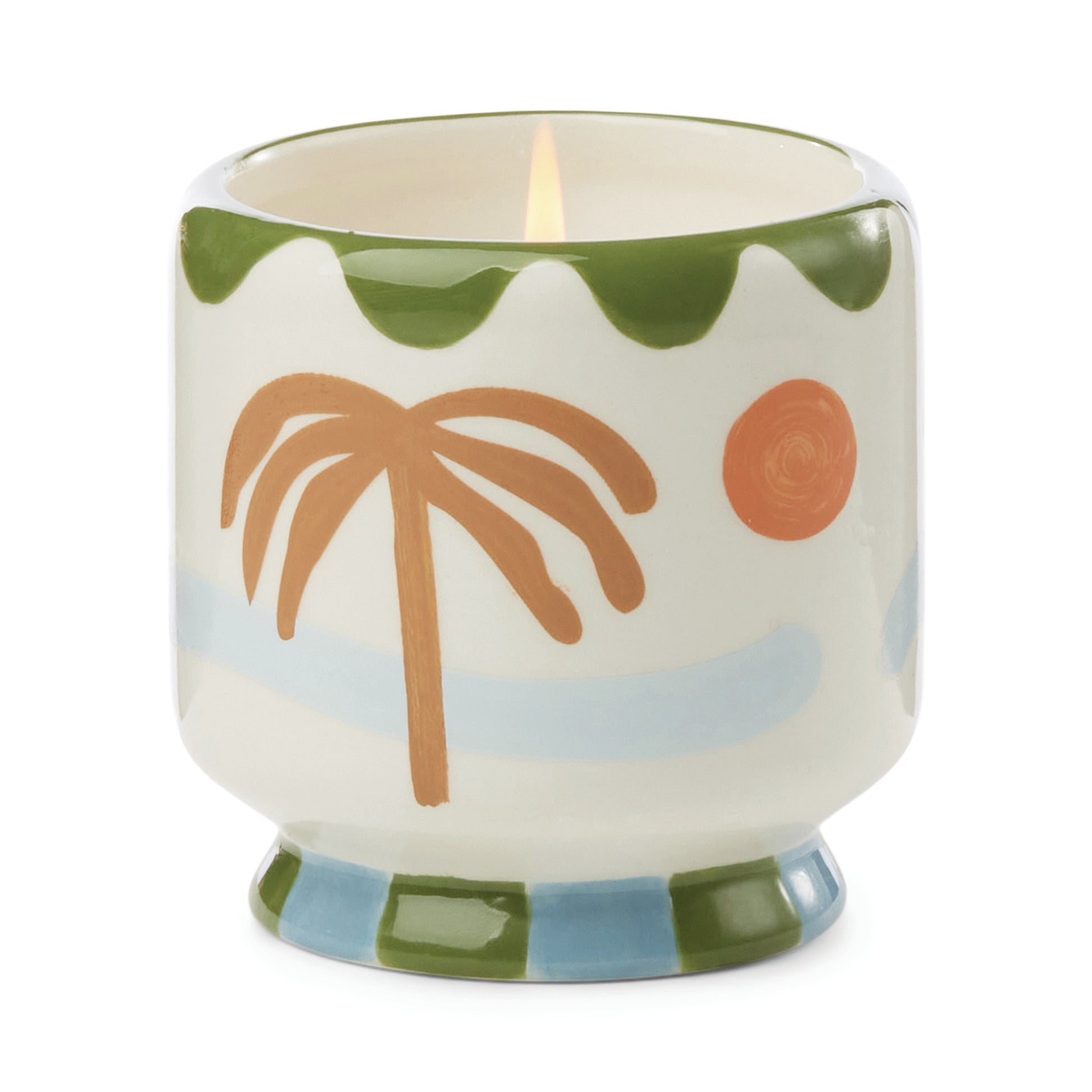A Dopo Palm Tree Ceramic Candle - Lush Palms 226g