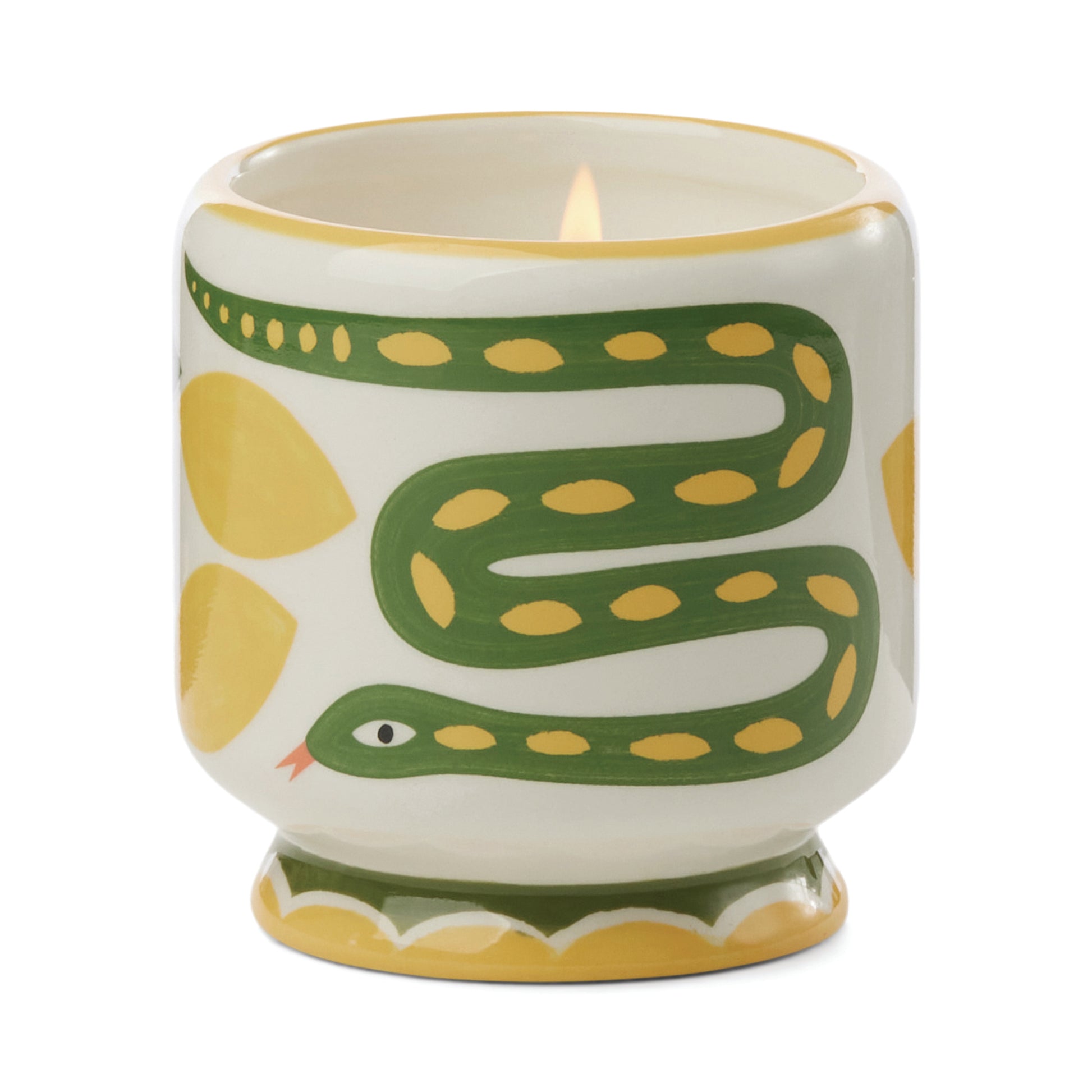 A Dopo Snake Ceramic Candle - Wild Lemongrass 226g