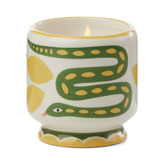 A Dopo Snake Ceramic Candle - Wild Lemongrass 226g