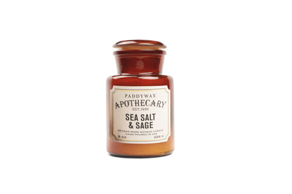 Apothecary Glass Candle Sea Salt & Sage 226g