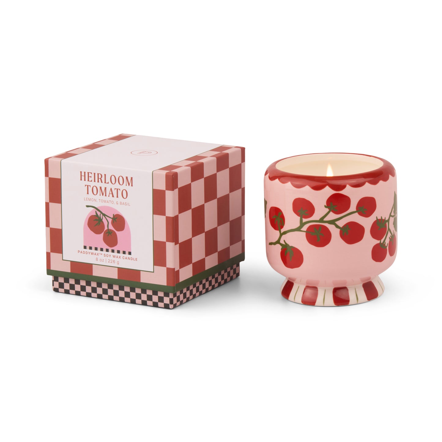 A Dopo Tomato Vine Ceramic Candle - Heirloom Tomato 226g