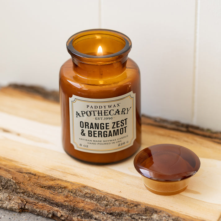 Apothecary Glass Candle Orange Zest & Bergamot 226g
