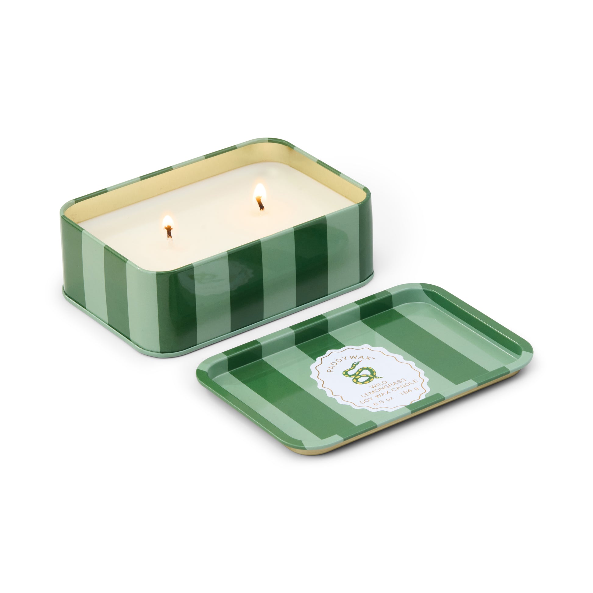 A Dopo Snake Tin Candle - Wild Lemongrass 184g