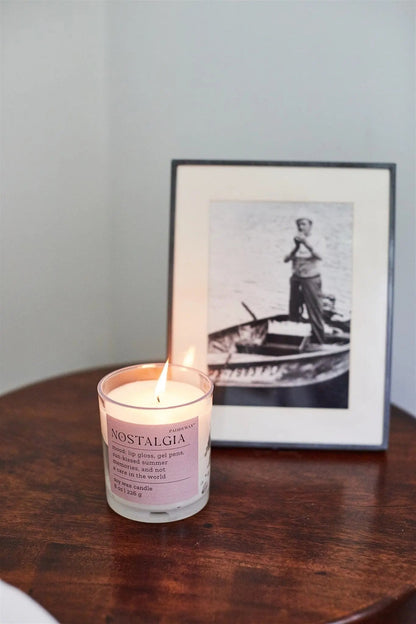Mood Nostalgia Glass Candle - Pepper + Plum 226g