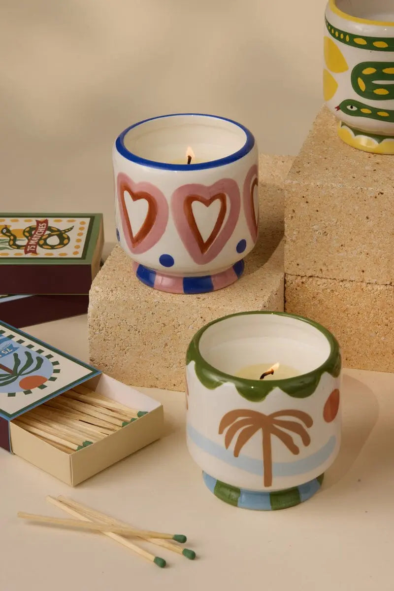 Paddywax A Dopo Hearts Rosewood Vanilla candle lifestyle