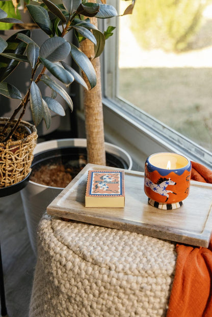 Paddywax A Dopo Horse Sienna Sunset candle lifestyle