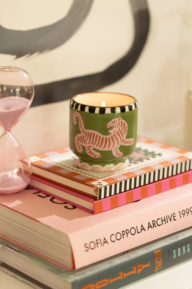 Paddywax A Dopo Tiger Black Cedar and Fig candle lifestyle