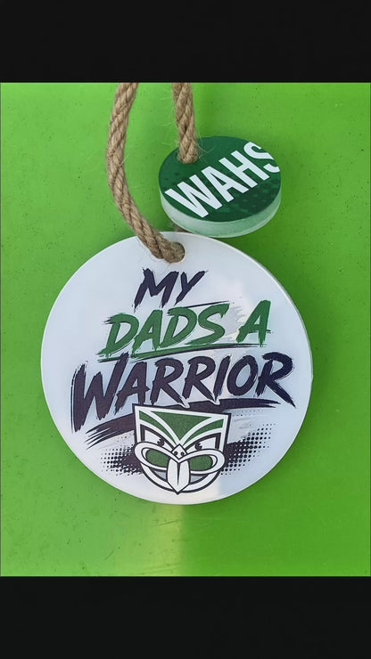 My Dad’s a Warrior – Father’s Day Keyring